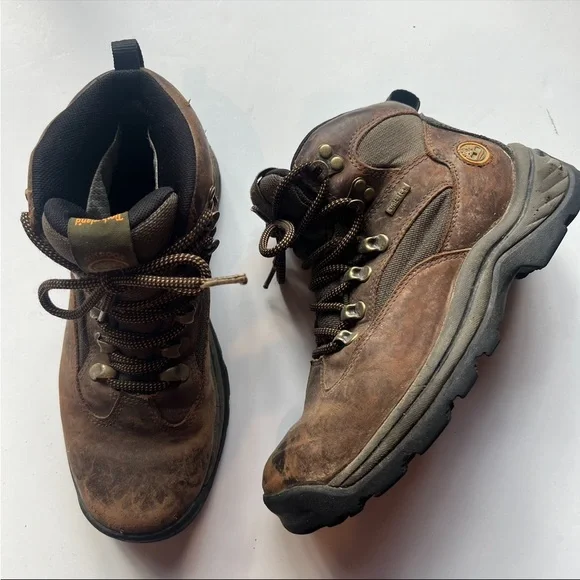 Timberland Brown Genuine Leather Hiking Boots - Picture 6 of 12